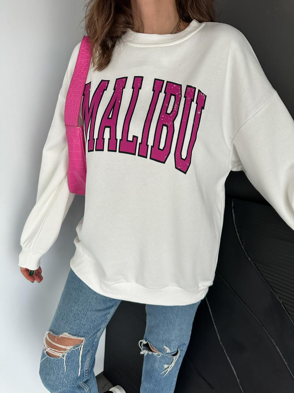 Beyaz Malibu Sweatshirt