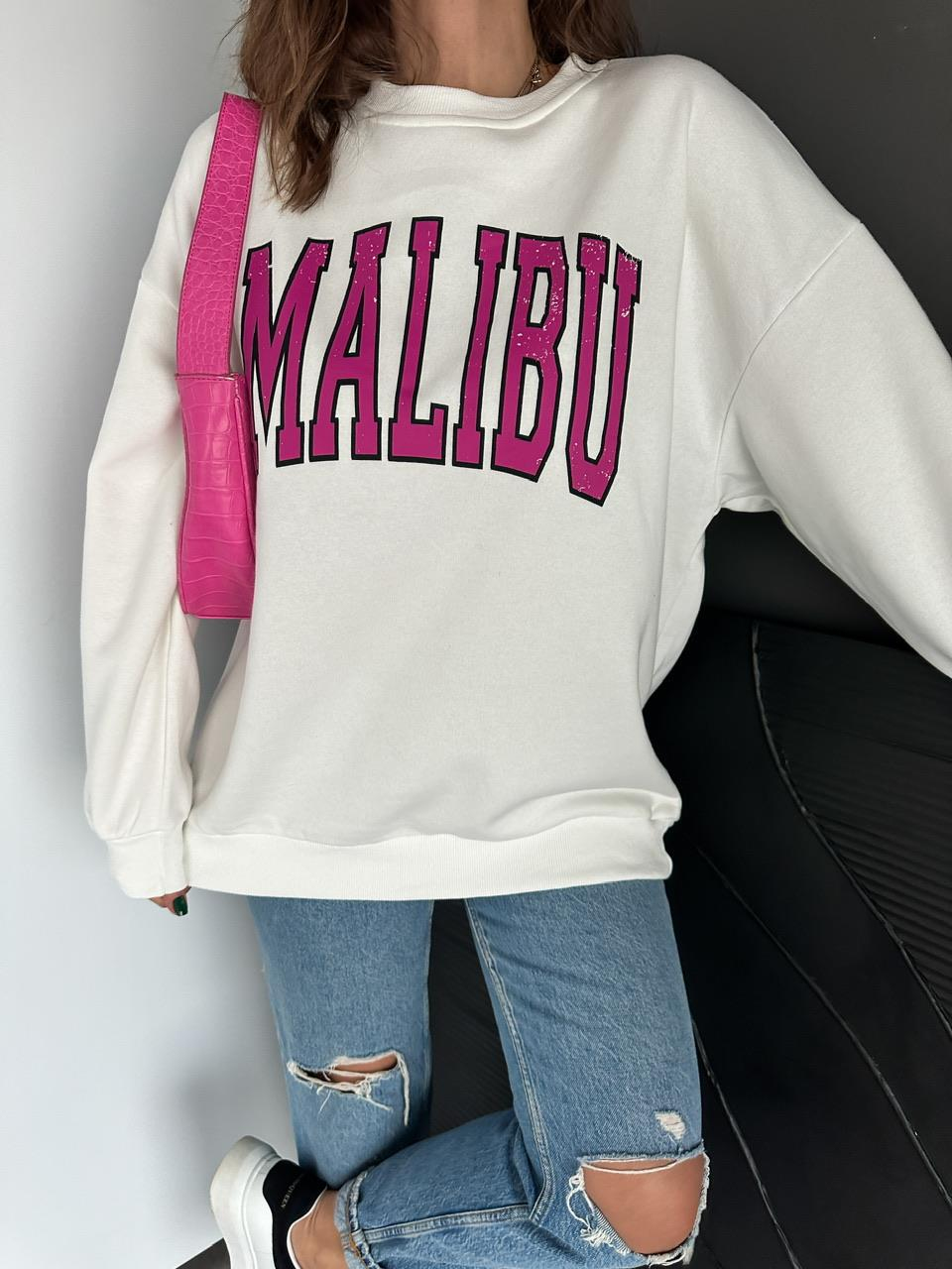 Beyaz Malibu Sweatshirt