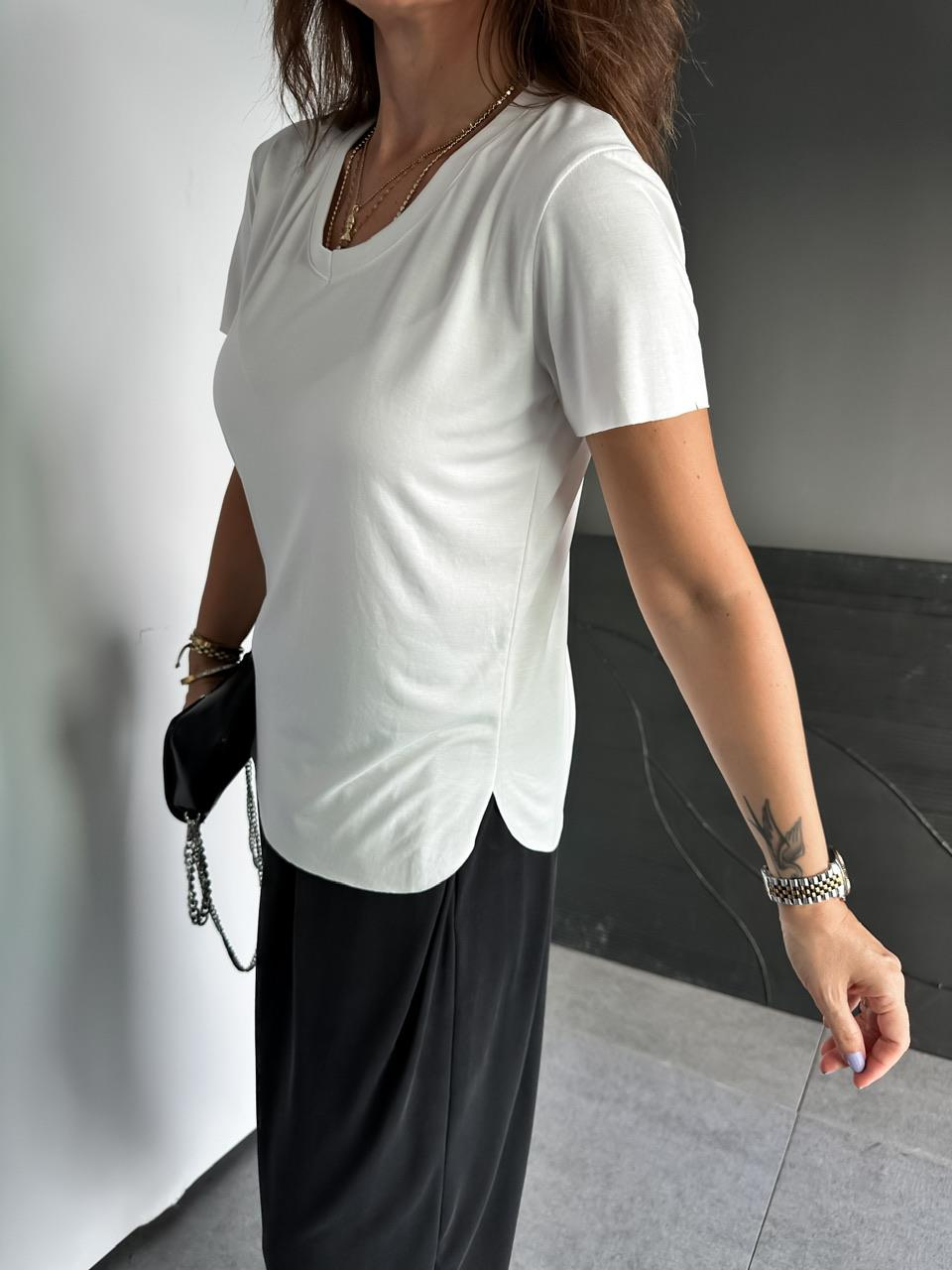 Beyaz Orijinal Pamuk Tshirt