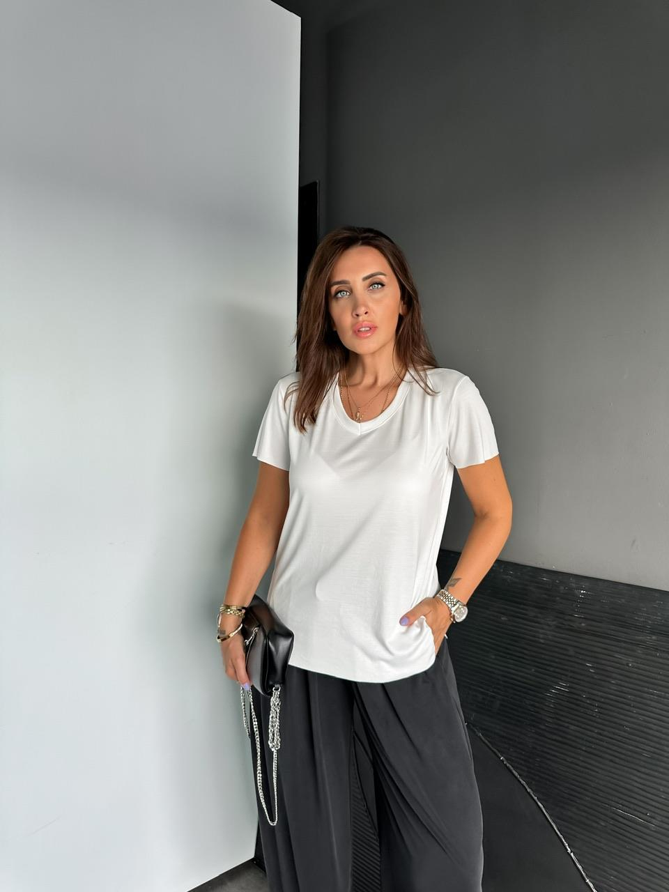 Beyaz Orijinal Pamuk Tshirt