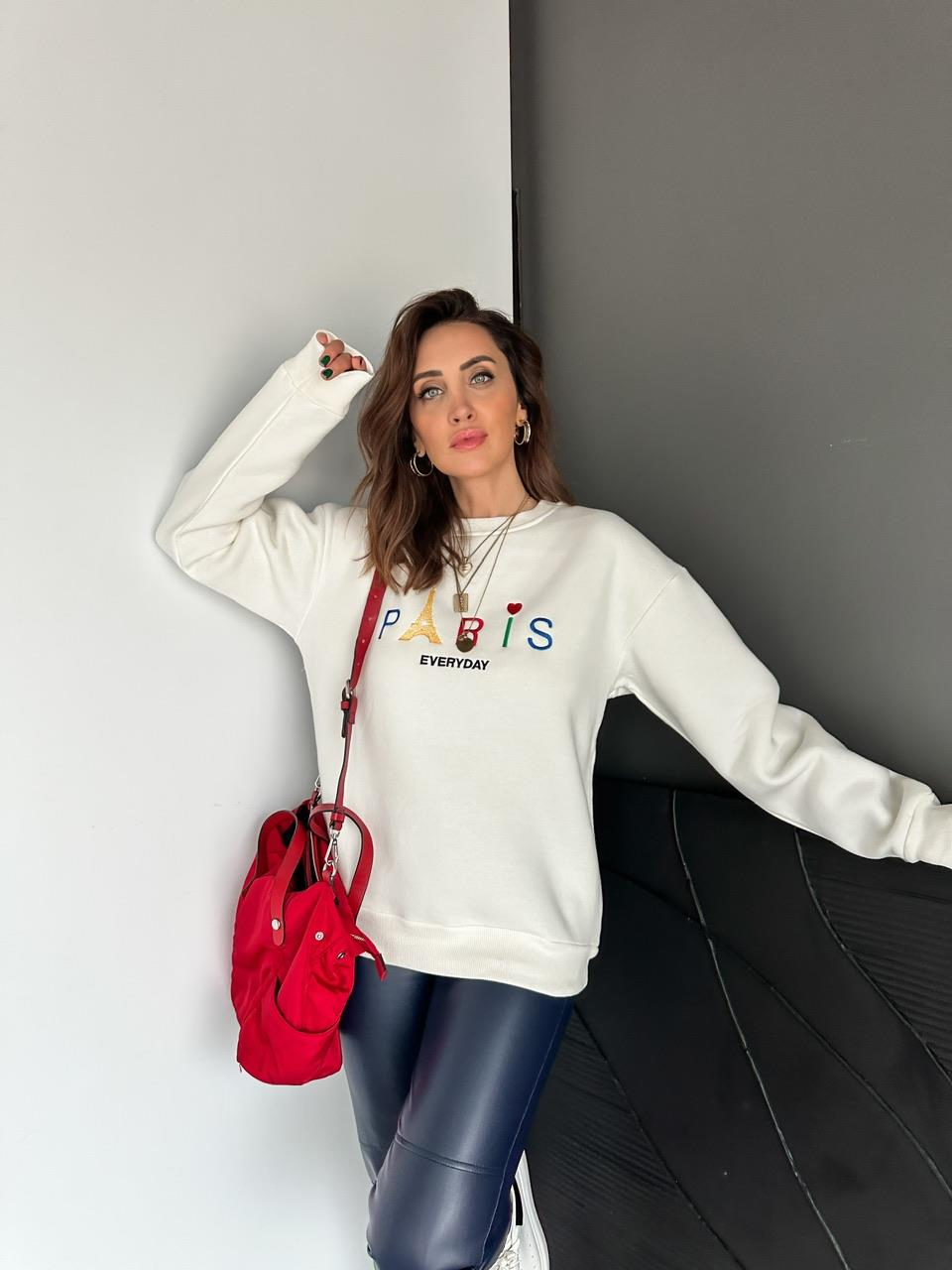 Beyaz Paris Sweatshirt