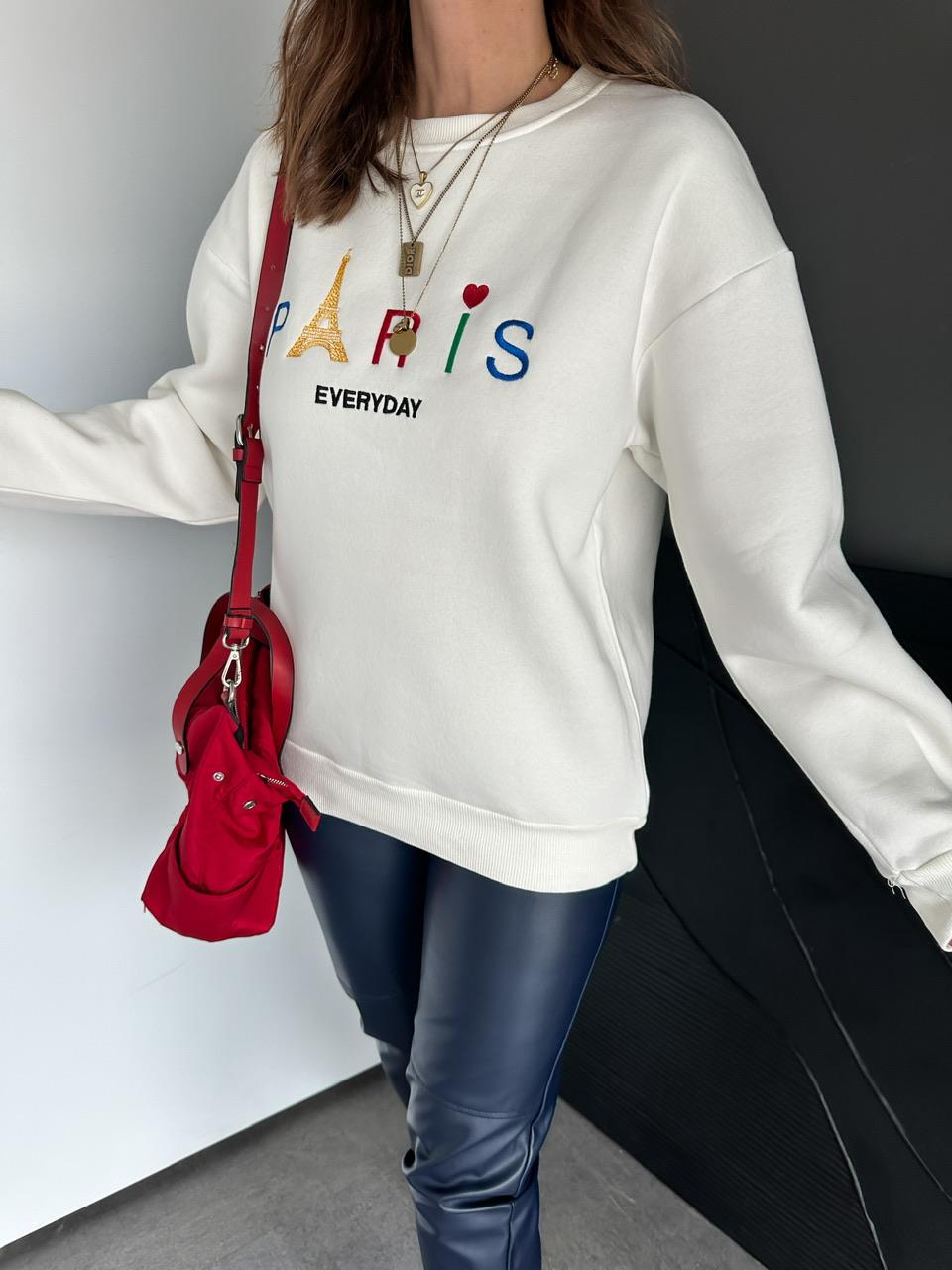 Beyaz Paris Sweatshirt