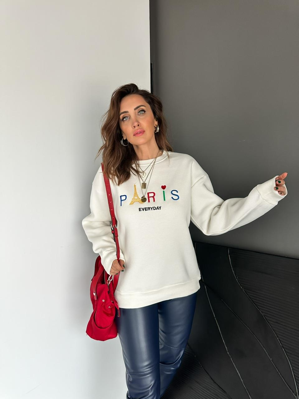 Beyaz Paris Sweatshirt