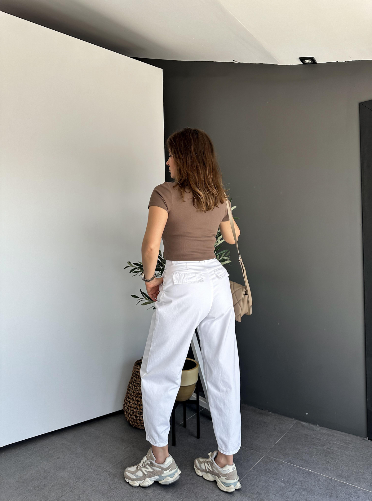Beyaz Slouchy Premium Jean