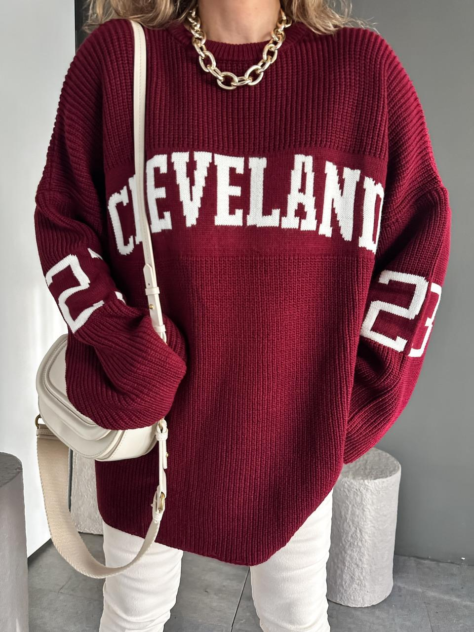 Bordo Cleveland Salaş Kazak