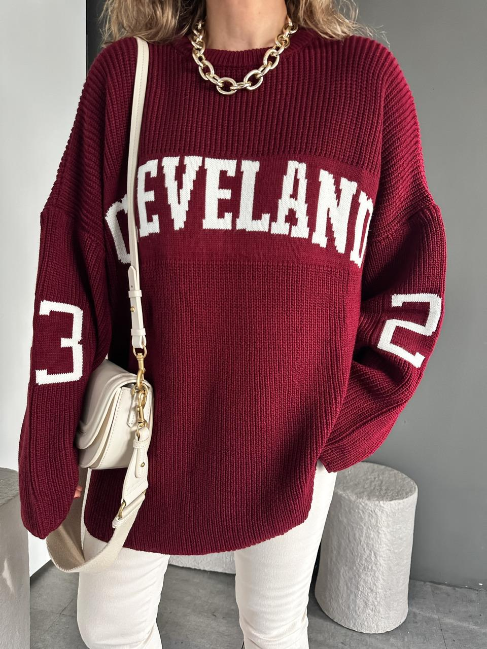Bordo Cleveland Salaş Kazak