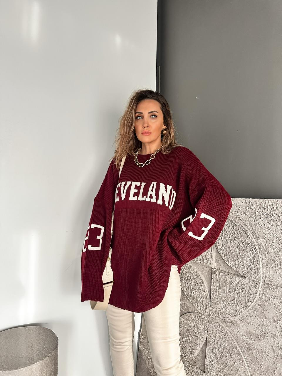 Bordo Cleveland Salaş Kazak