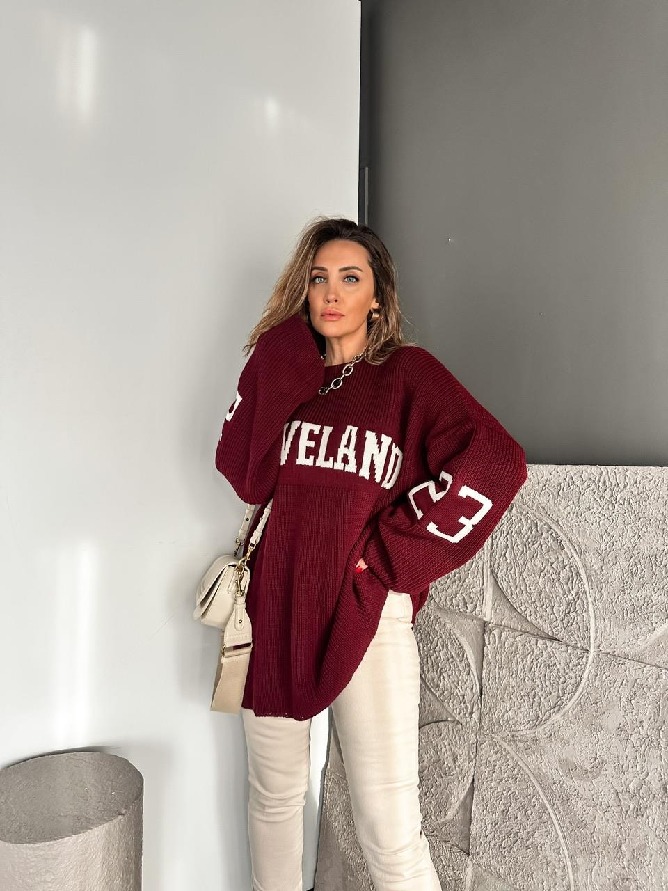 Bordo Cleveland Salaş Kazak