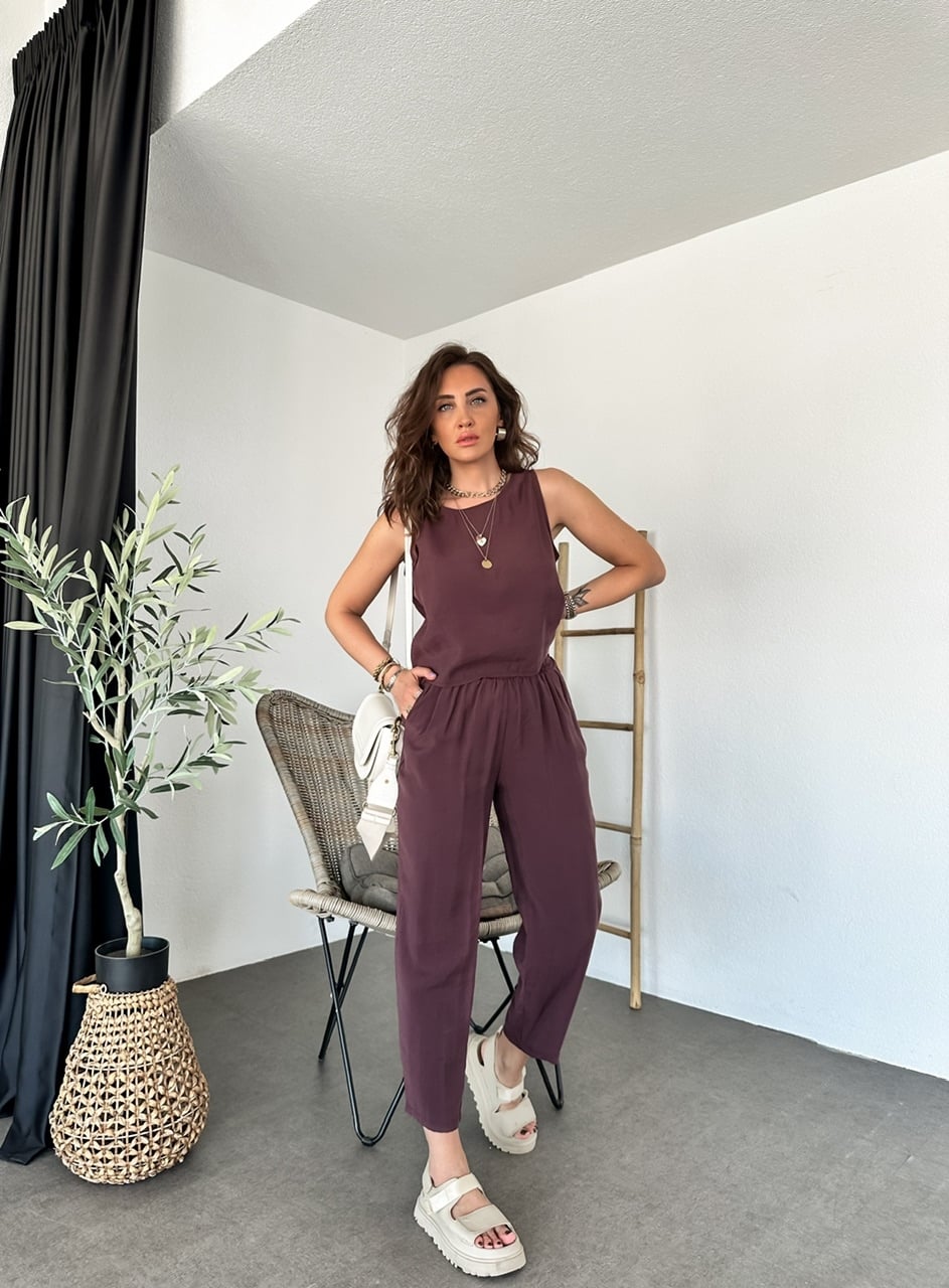 Bordo Kolsuz Tensel Soft Takım