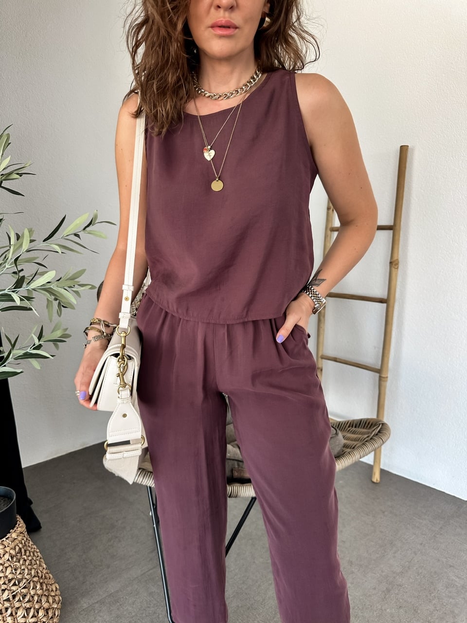 Bordo Kolsuz Tensel Soft Takım