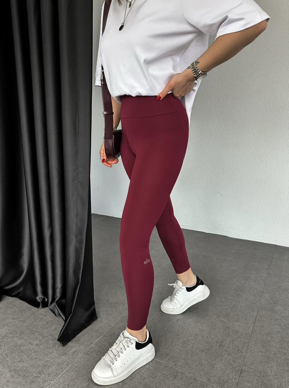 Bordo Likralı Premium Tayt