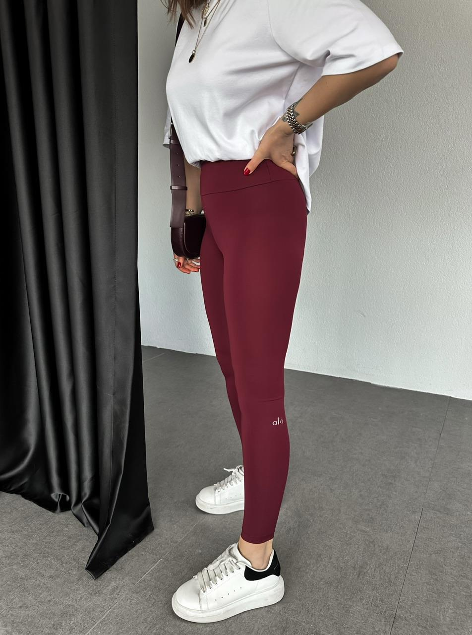 Bordo Likralı Premium Tayt