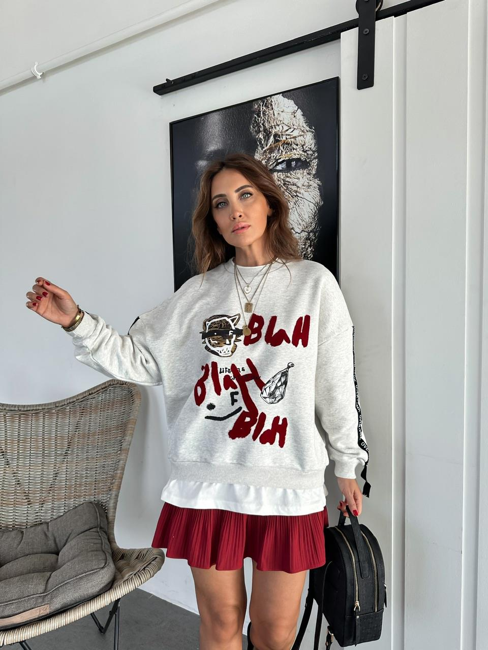 Bordo Pilili Şort Etek