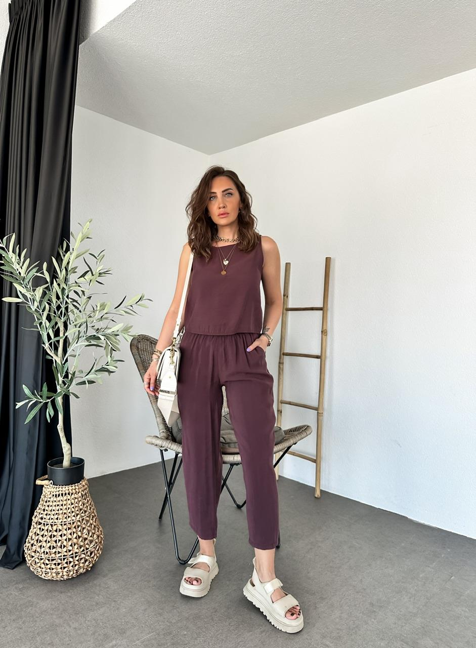 Bordo Sıfır Kol Soft Takım
