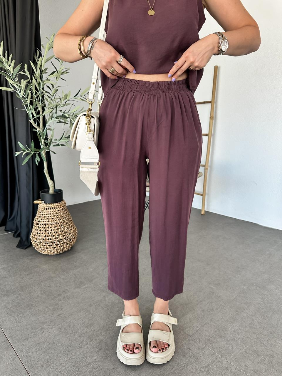 Bordo Sıfır Kol Soft Takım