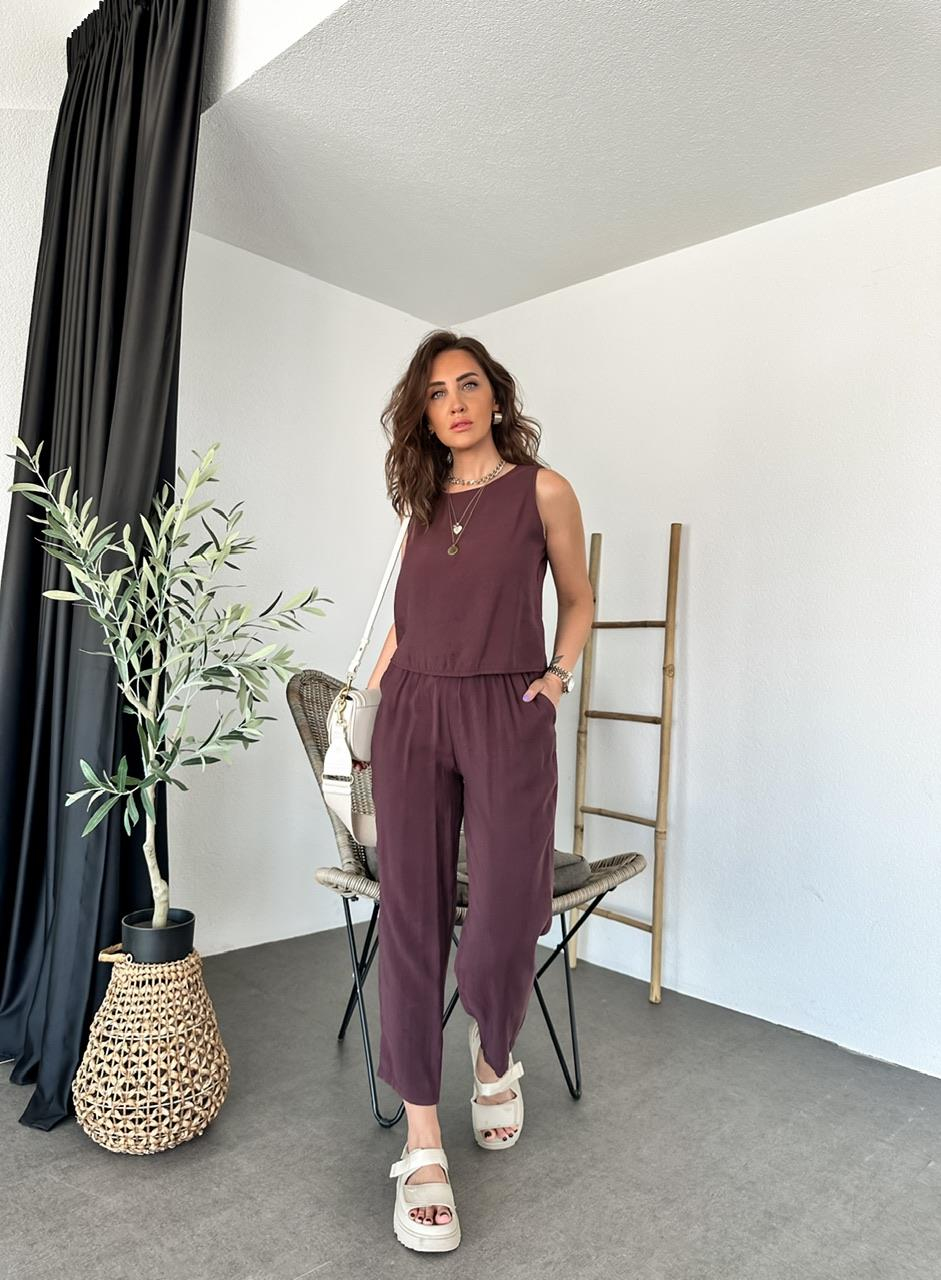 Bordo Sıfır Kol Soft Takım