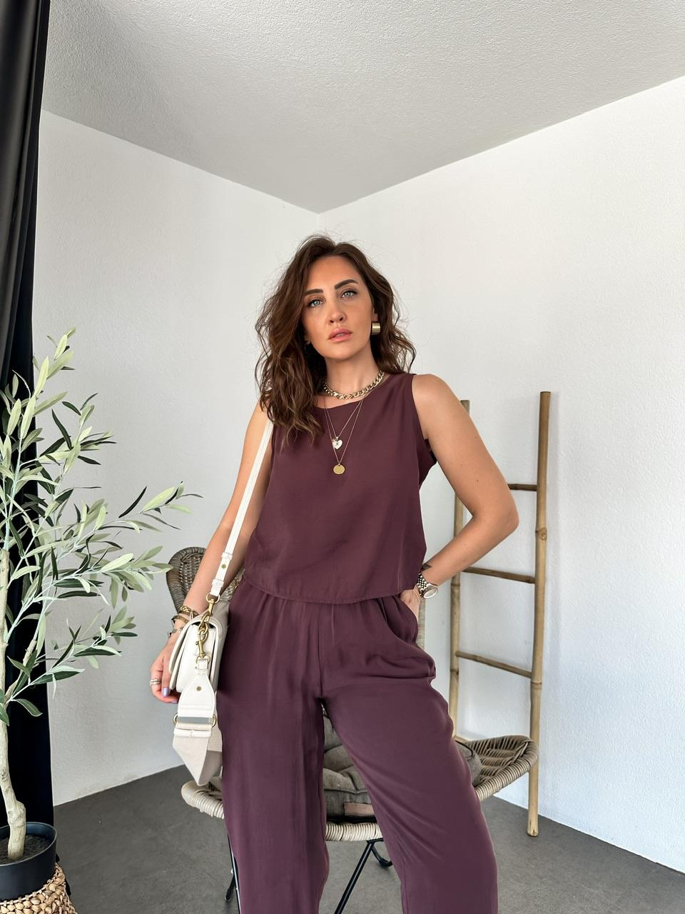 Bordo Sıfır Kol Soft Takım
