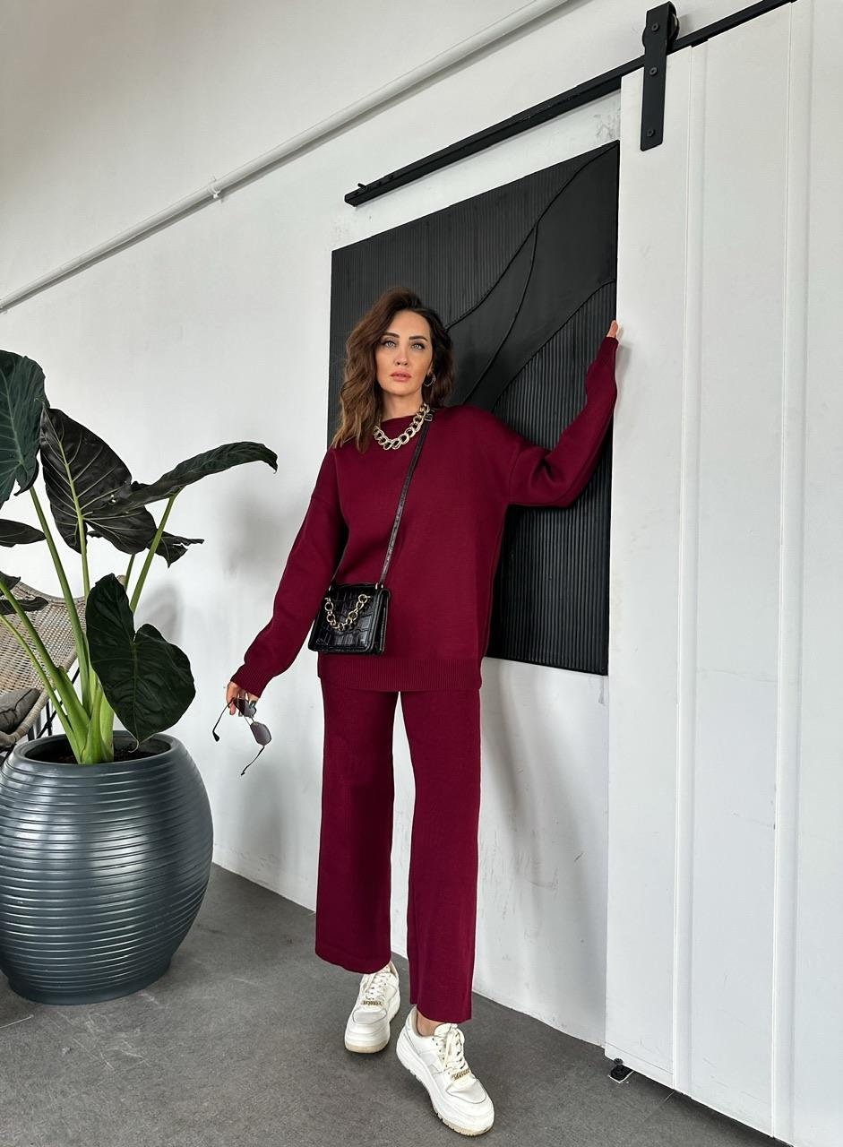 Bordo Triko Basic Takım