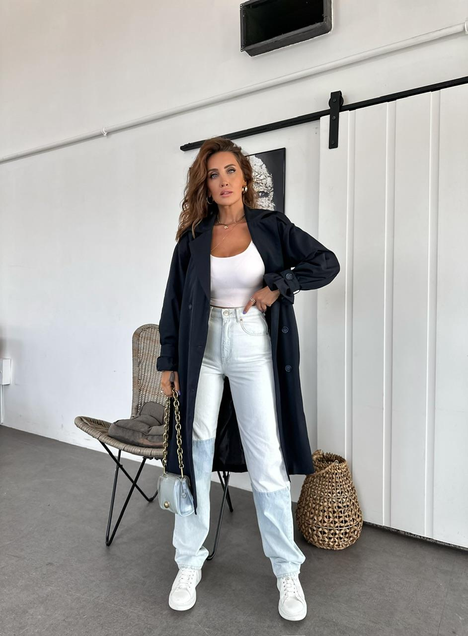 Buz Mavisi Parçalı Orijinal Jean