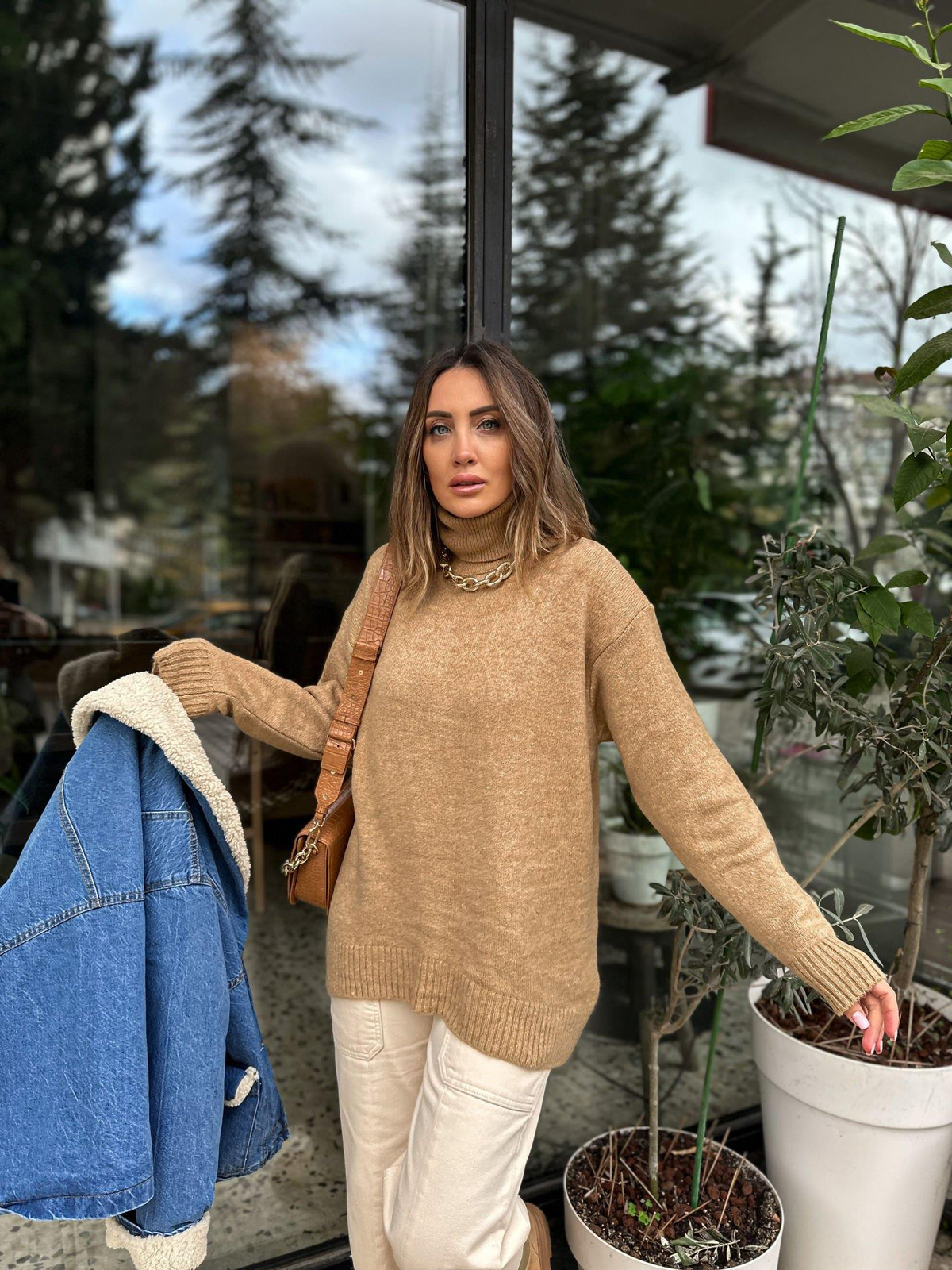 Camel Boğazlı Salaş Kazak