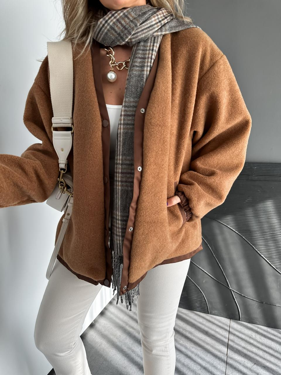Camel Cıtcıtlı Teddy Mont