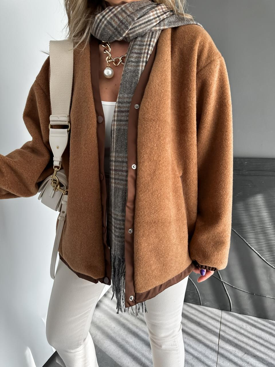 Camel Cıtcıtlı Teddy Mont