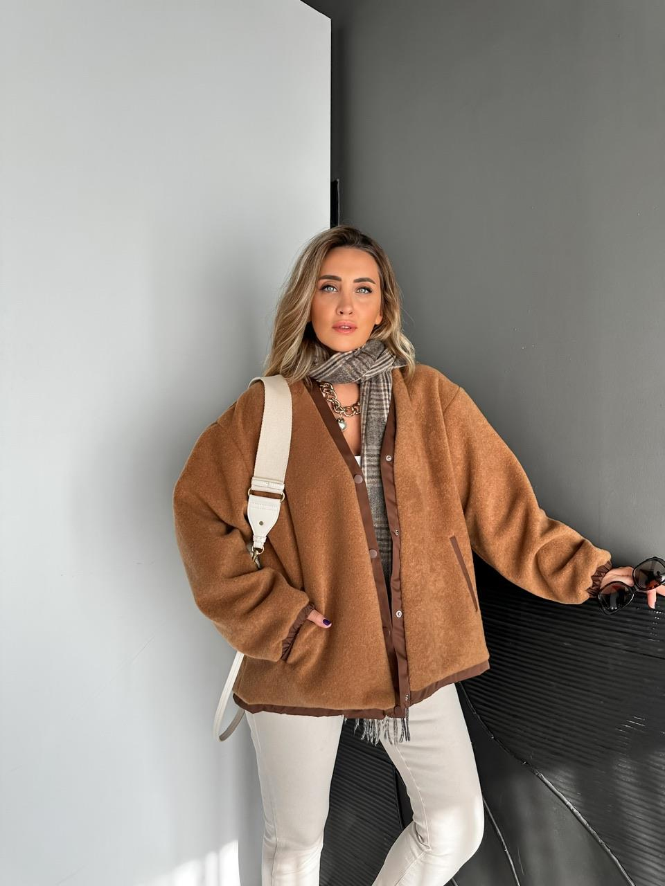 Camel Cıtcıtlı Teddy Mont