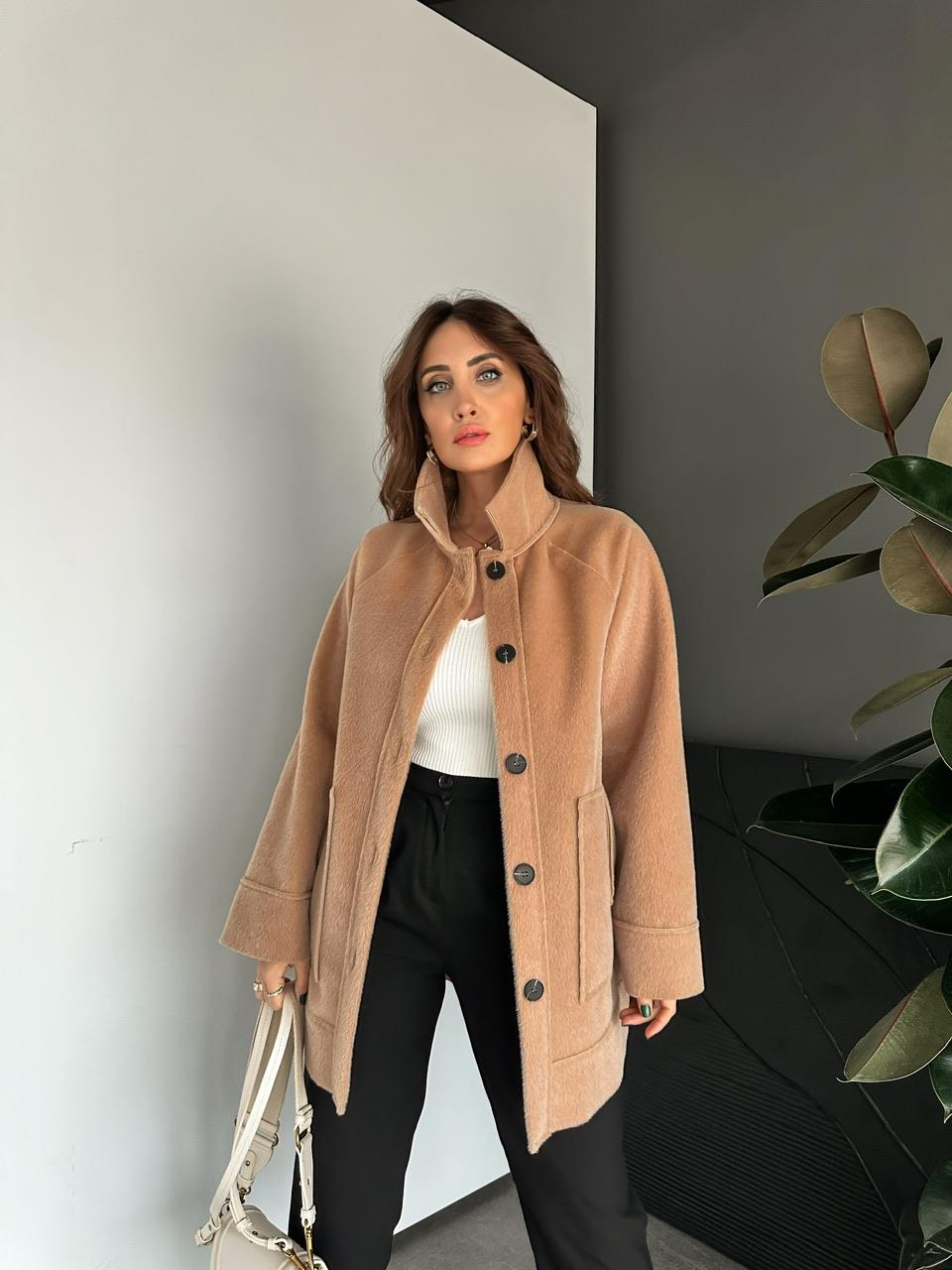 Camel Deve Tüyü Şık Kaban