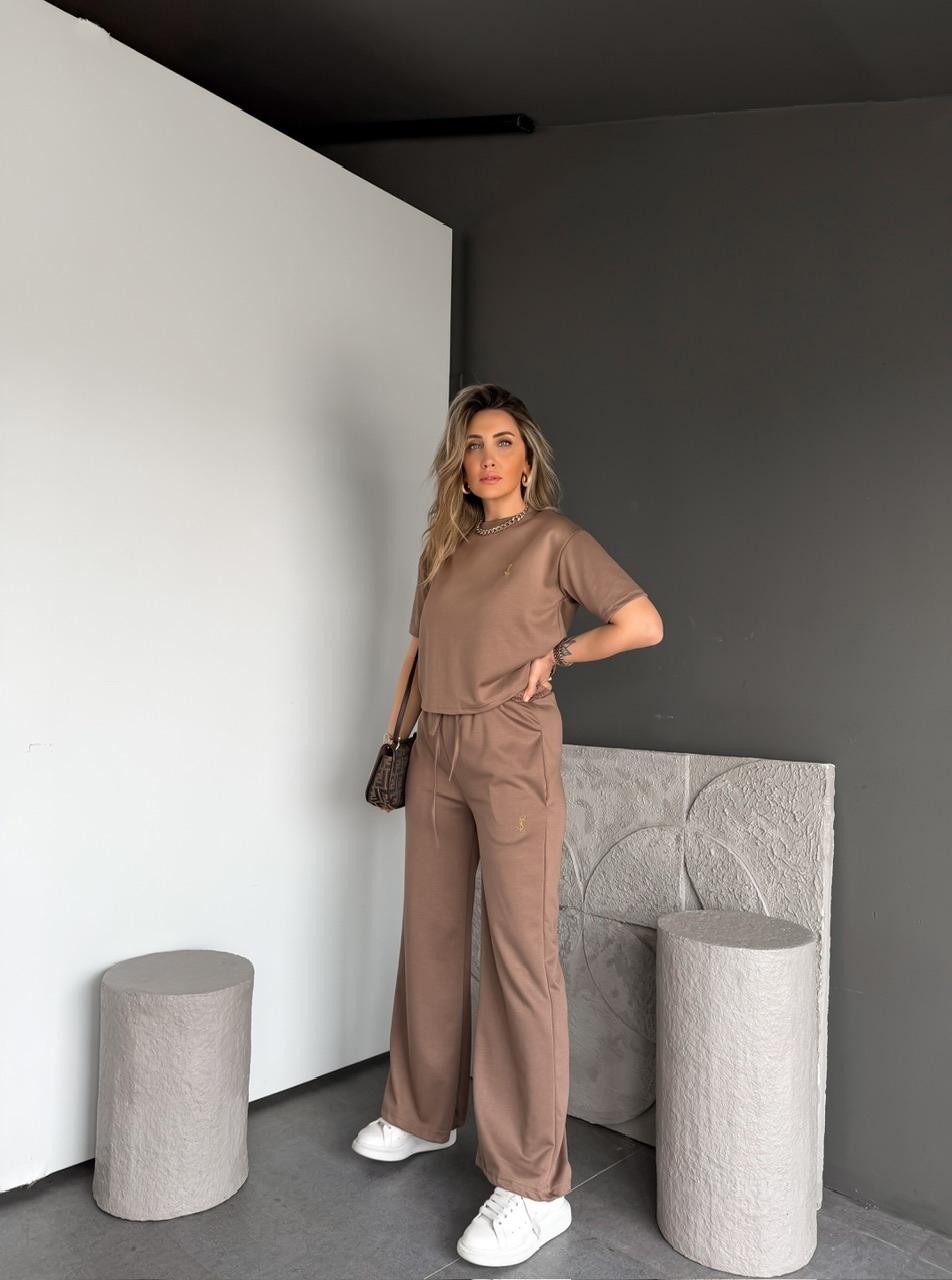 Camel Marka Nakışlı Modal Takım