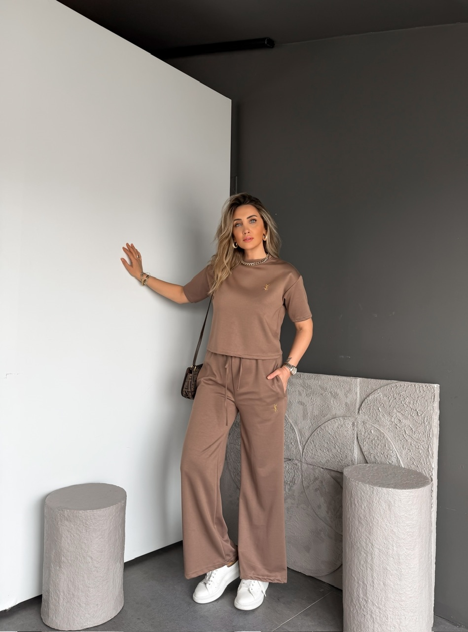 Camel Marka Nakışlı Modal Takım