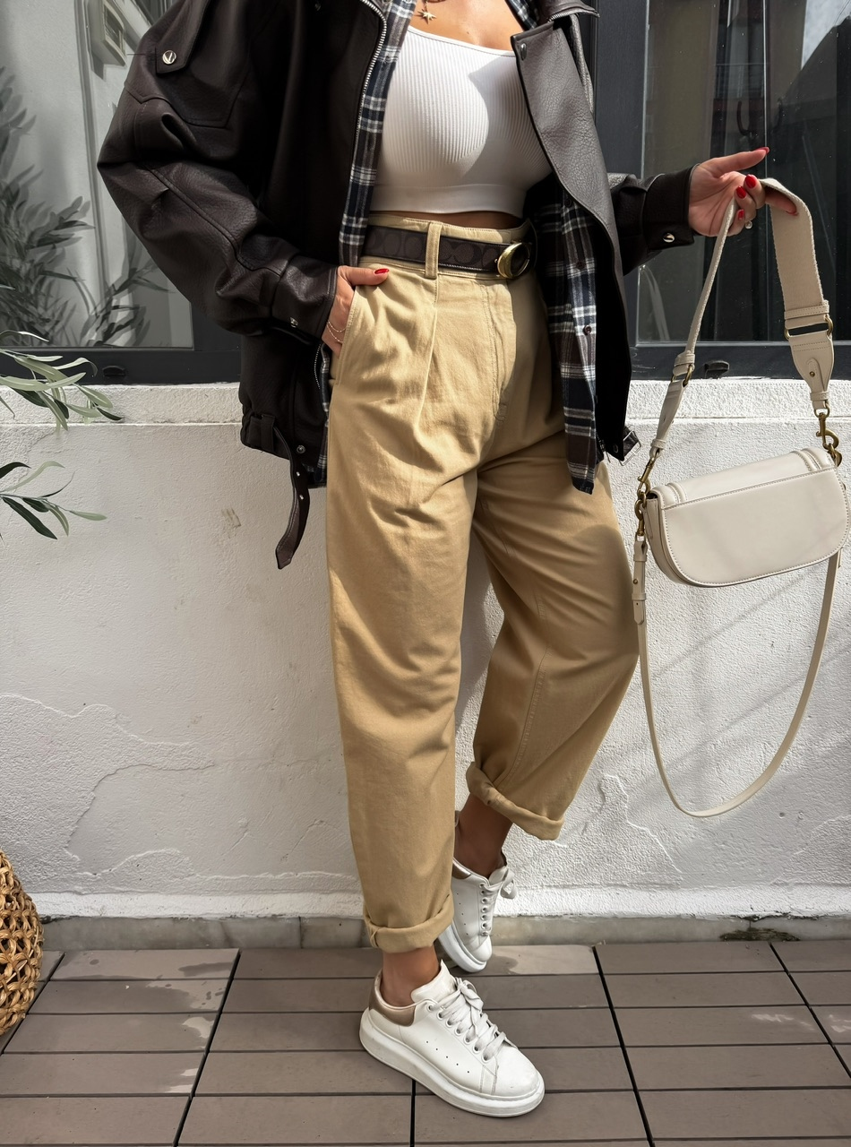 Camel Orijinal Marka Gabardin Pantolon
