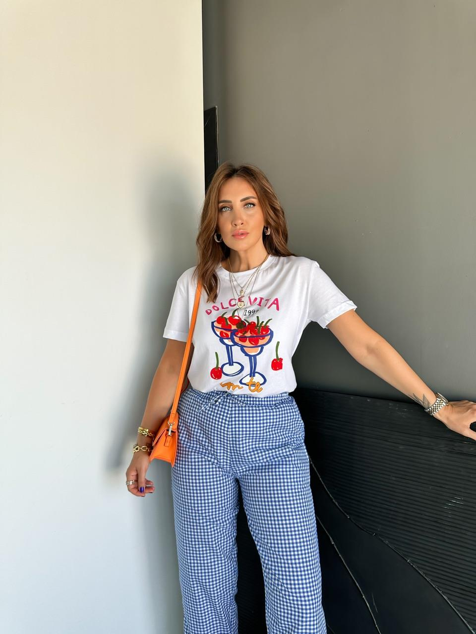 Dolce Vıta Kirazlı Tshirt