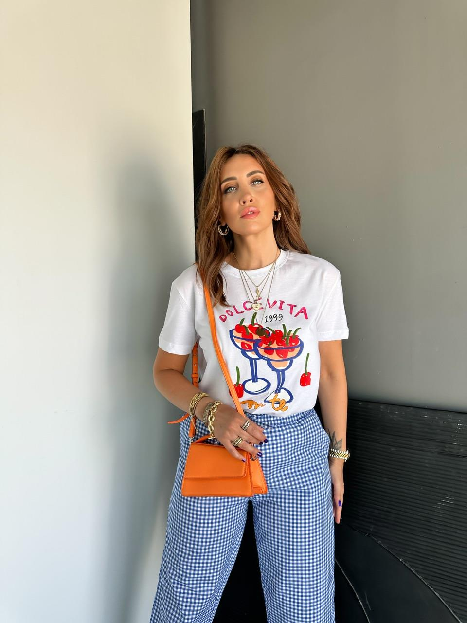 Dolce Vıta Kirazlı Tshirt
