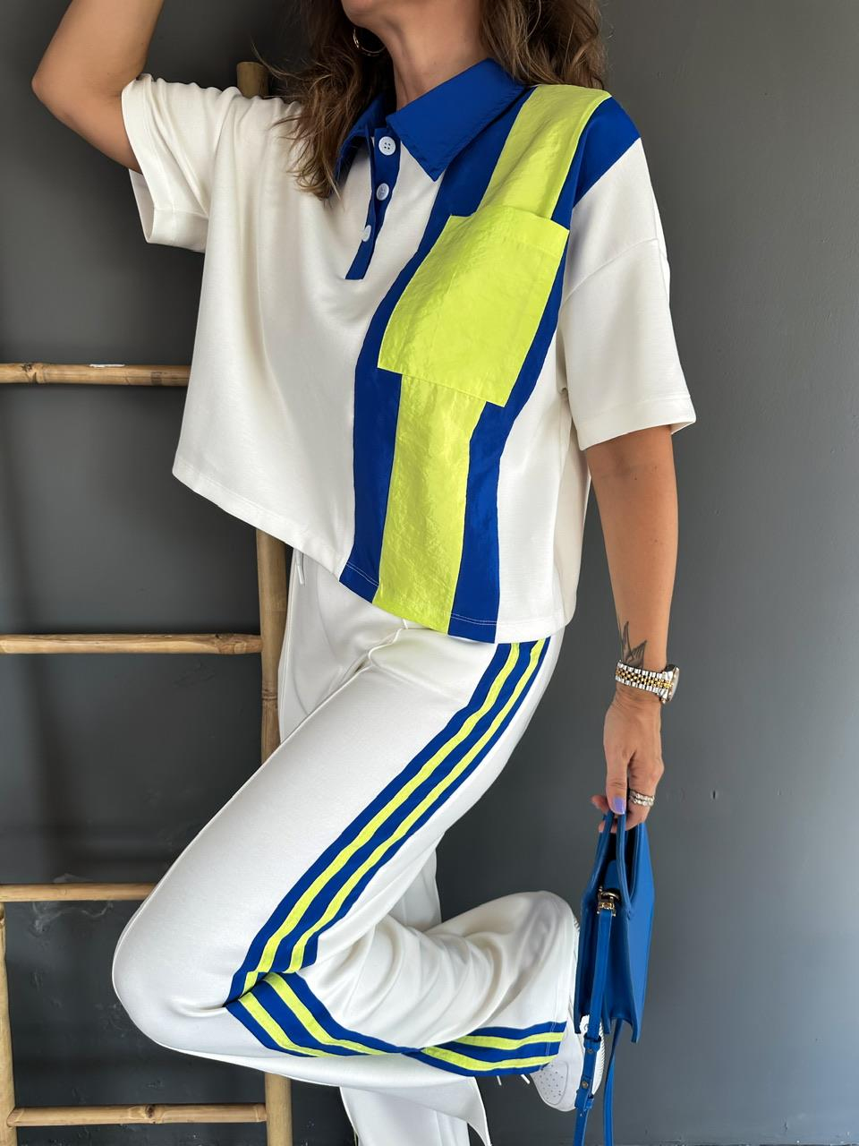 Ekru Paraşüt Parçalı Cotton Takım