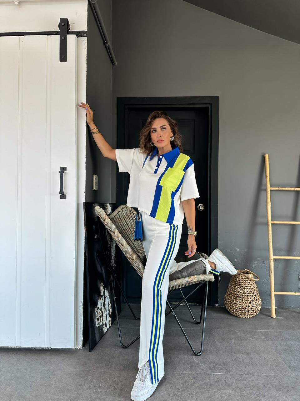 Ekru Paraşüt Parçalı Cotton Takım