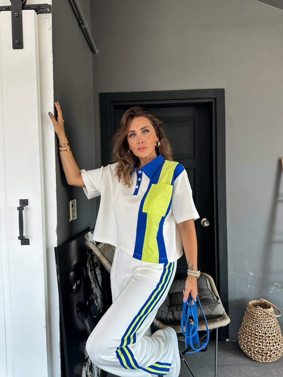 Ekru Paraşüt Parçalı Cotton Takım
