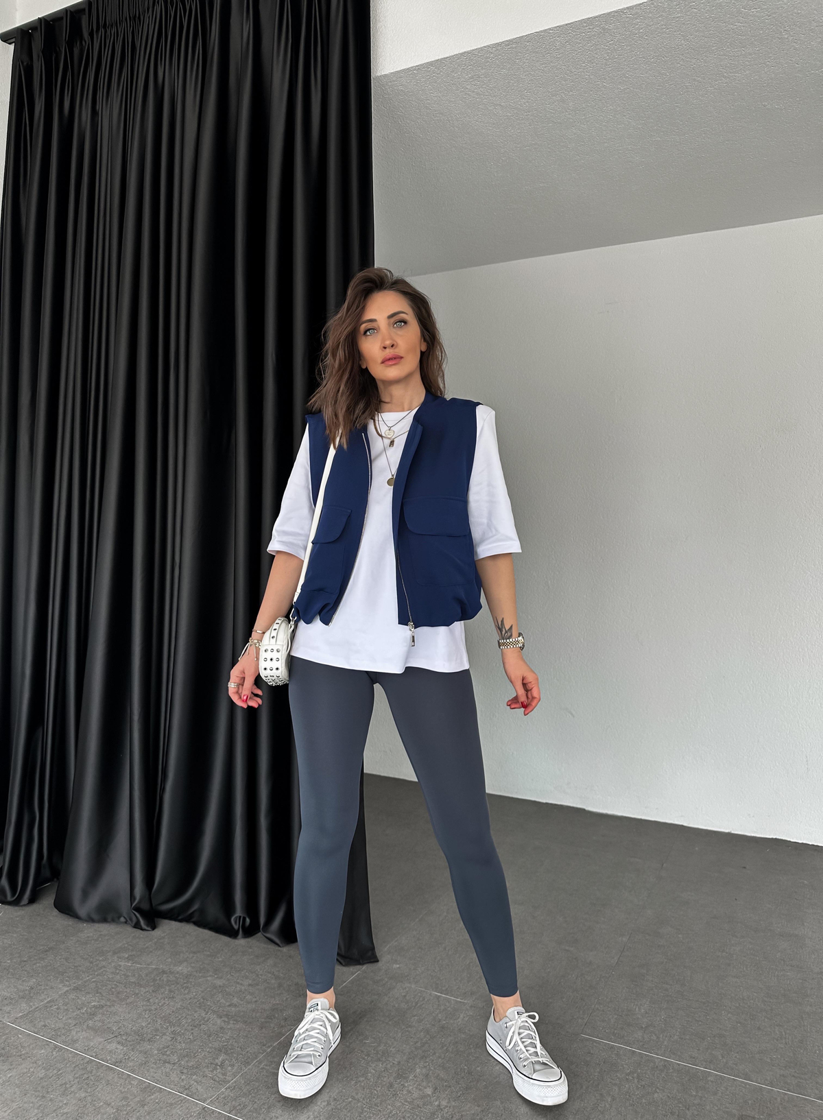 Füme Likralı Premium Tayt