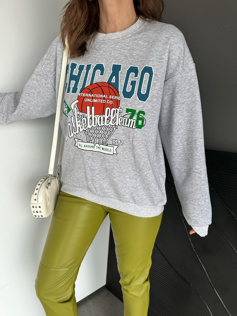 Gri Chicago Sweatshirt