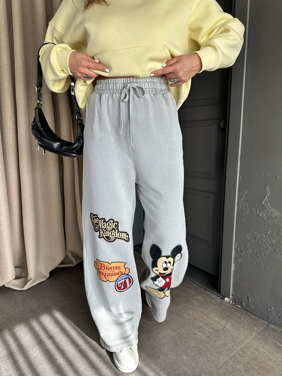 Gri Mickey Karakterli Eşofman