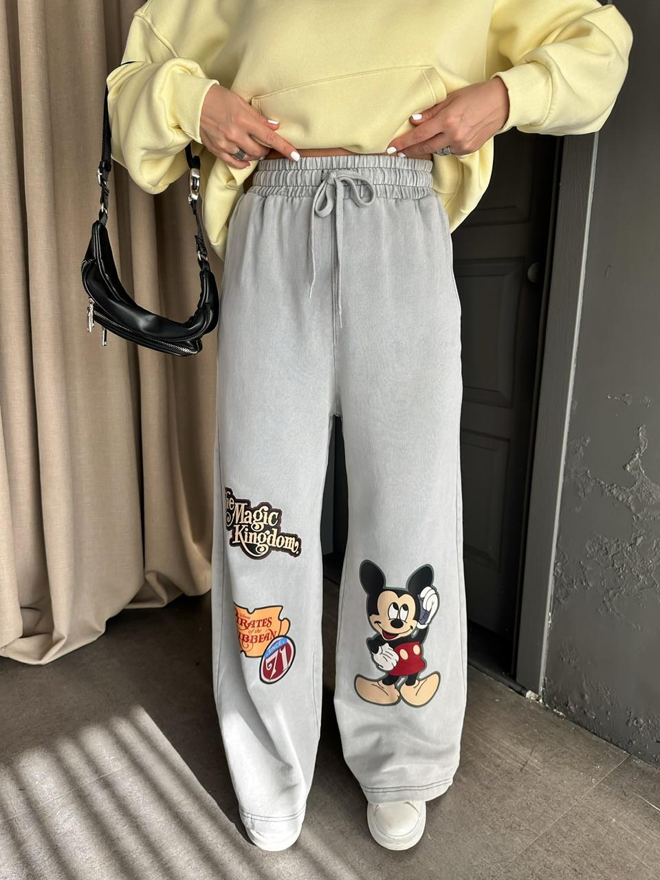Gri Mickey Karakterli Eşofman