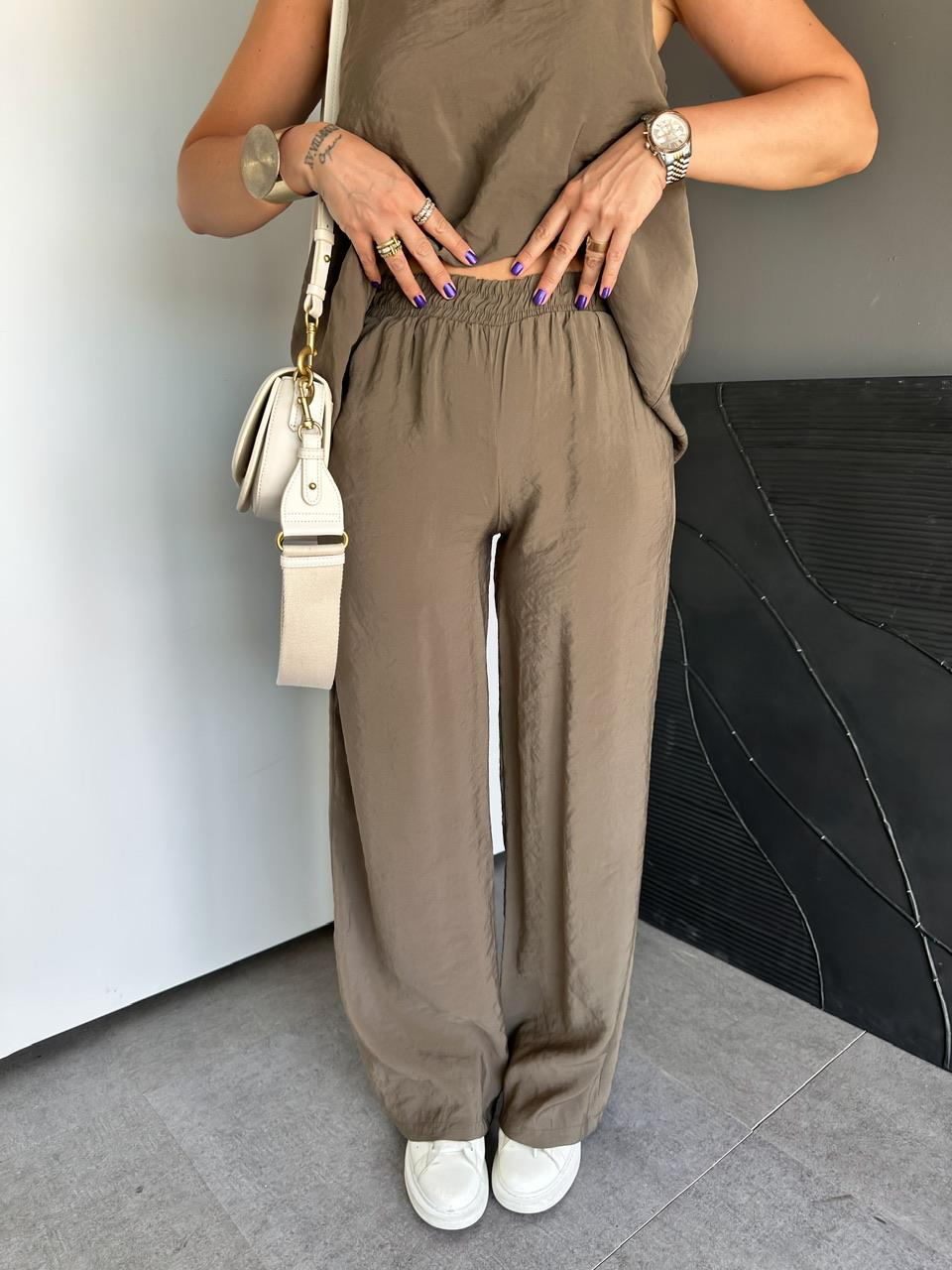 Haki Bluz Pantolon Soft Takım