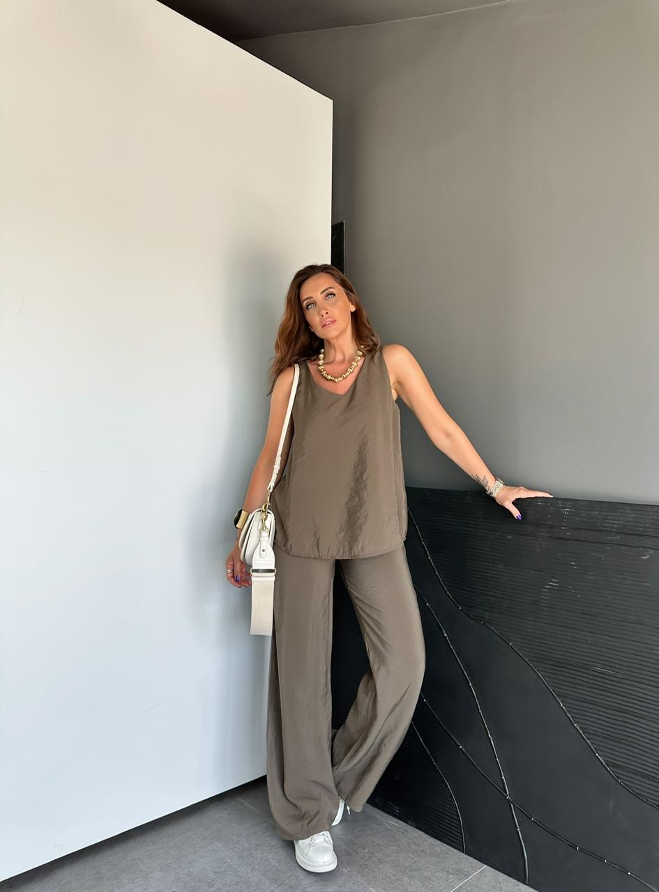 Haki Bluz Pantolon Soft Takım