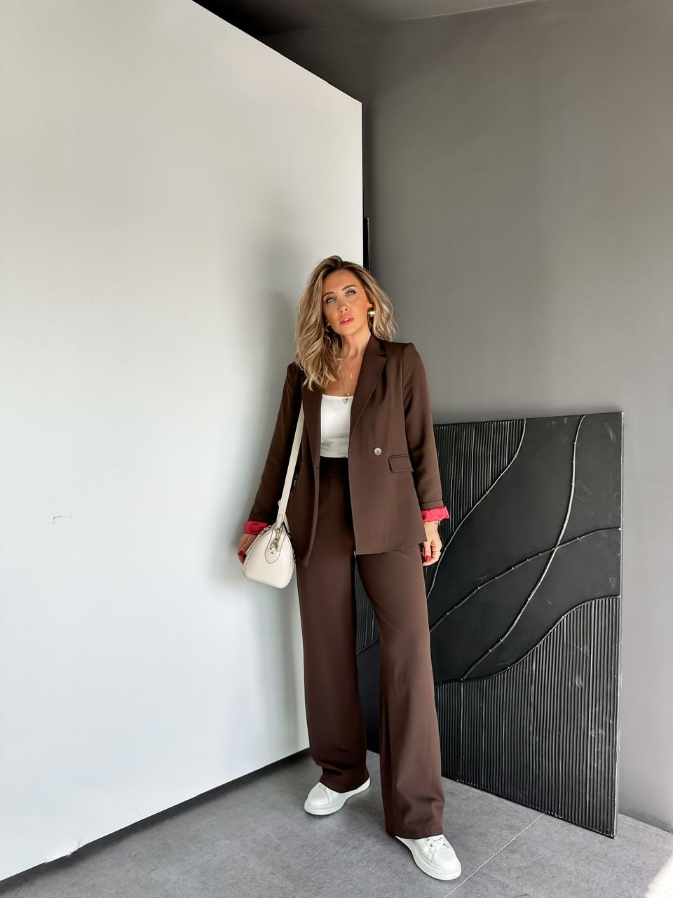 Kahve Bordo Astarlı Premium Takım