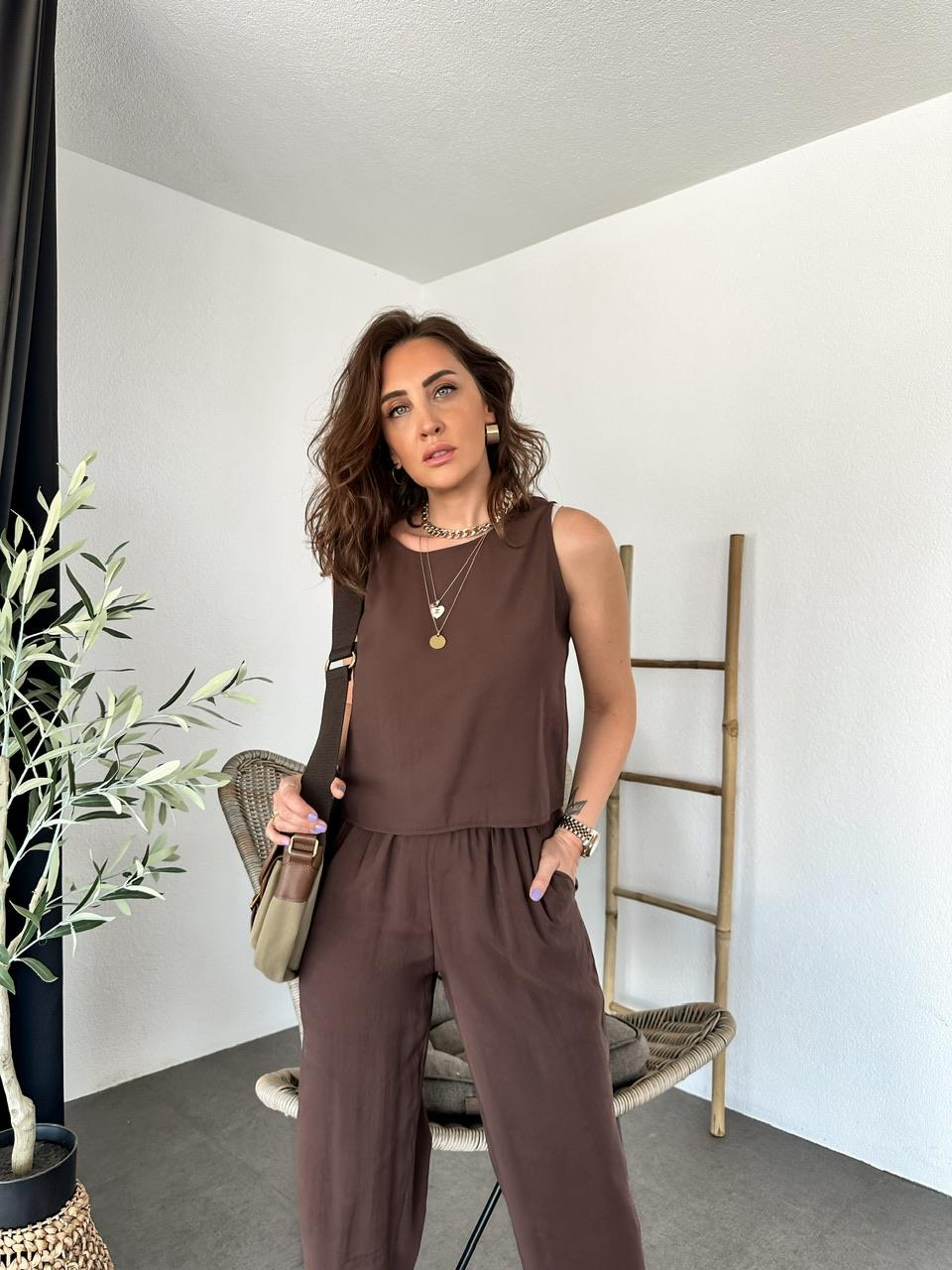 Kahve Sıfır Kol Soft Takım