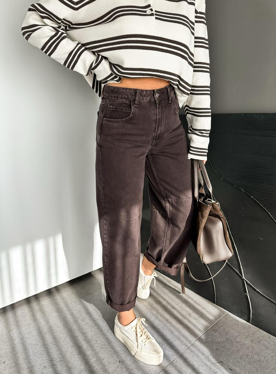 Kahve Slouchy Prmeium Jean