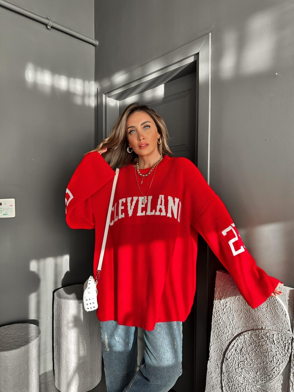 Kırmızı Cleveland Salaş Kazak
