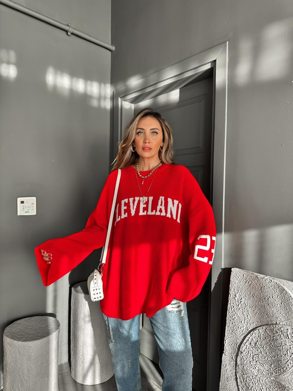 Kırmızı Cleveland Salaş Kazak