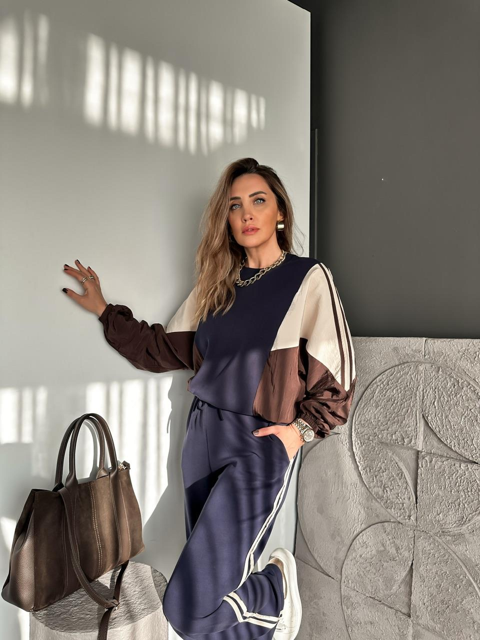 Lacivert Blok Renkli Mix Takım