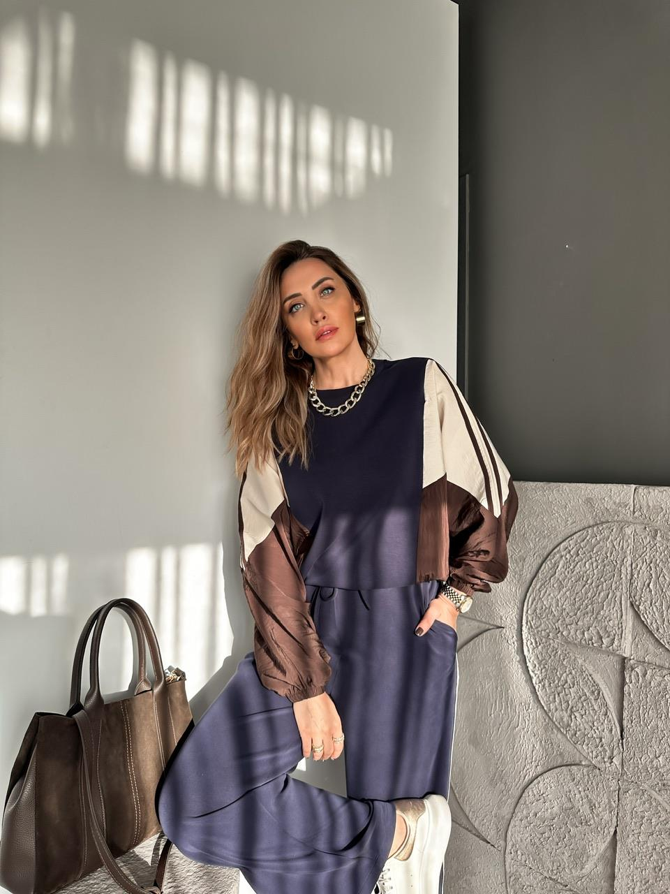 Lacivert Blok Renkli Mix Takım