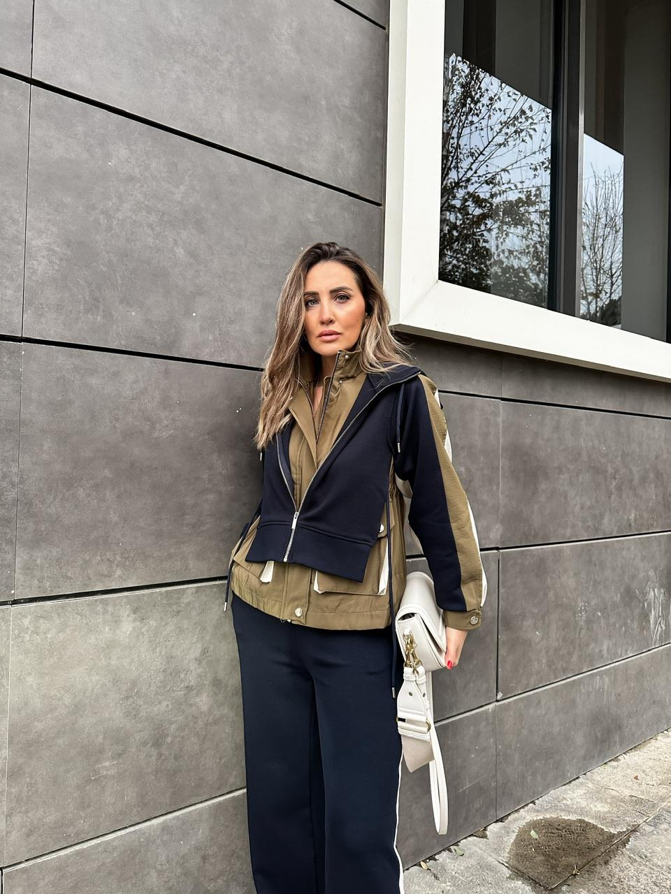 Lacivert Çift Parça Mont Takım